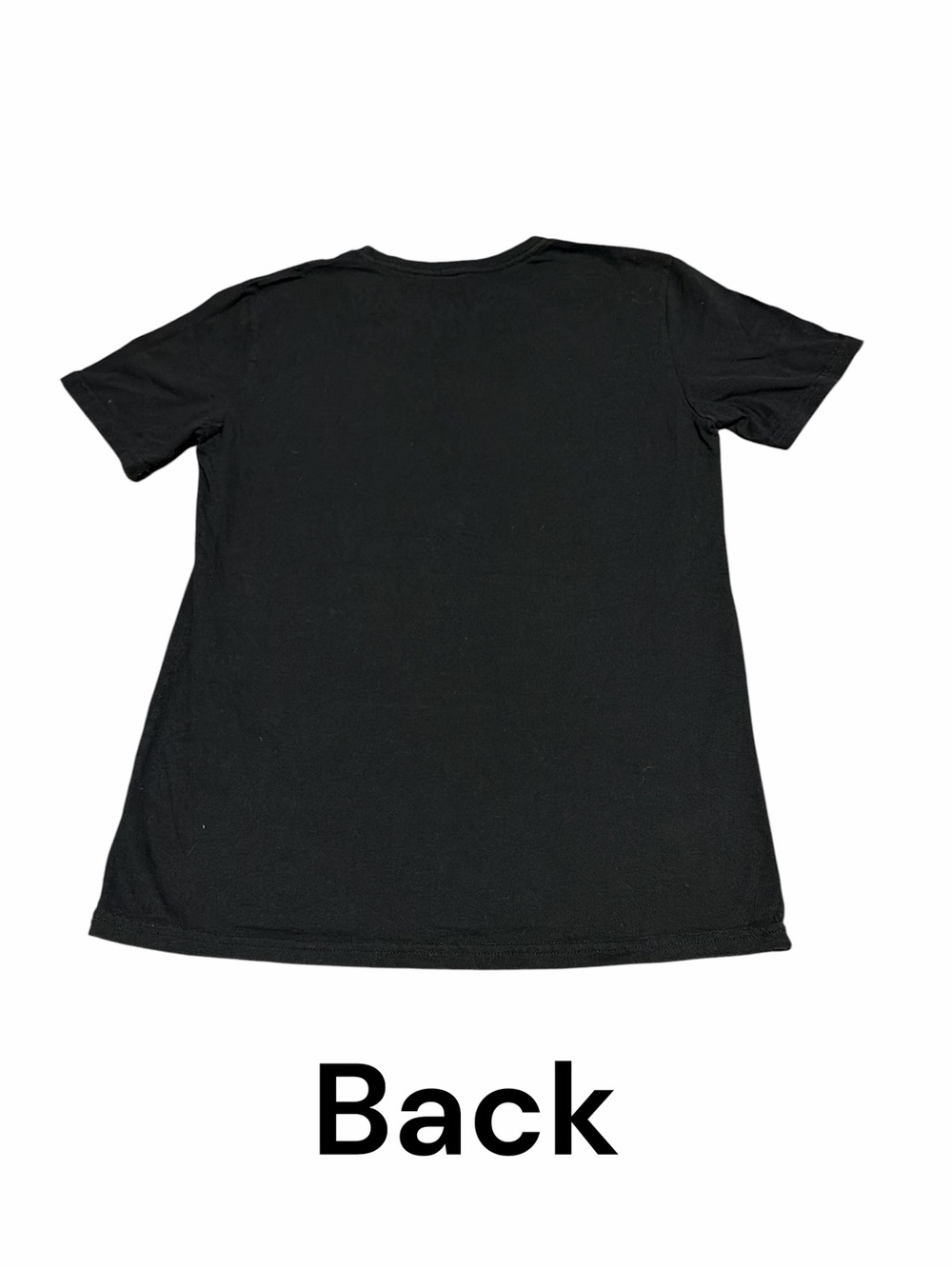 AC/DC Black Short Sleeve Tee with Red Logo and Flame Art - Picture 5 of 5